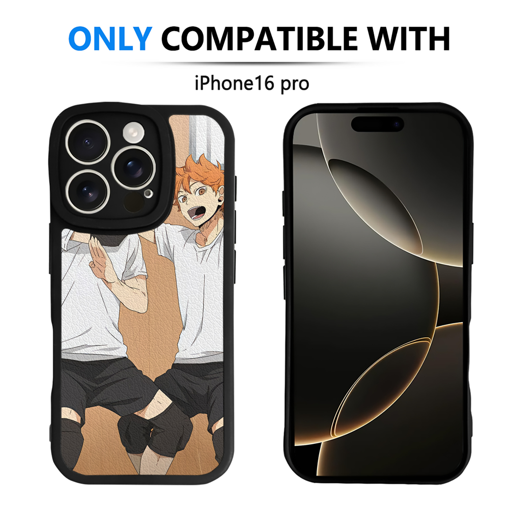 （画像用） ハイキュー!! Haikyu!! 【iPhone 16シリーズ対応】シリコンスマホケース（レザー調） 材質：シリコン